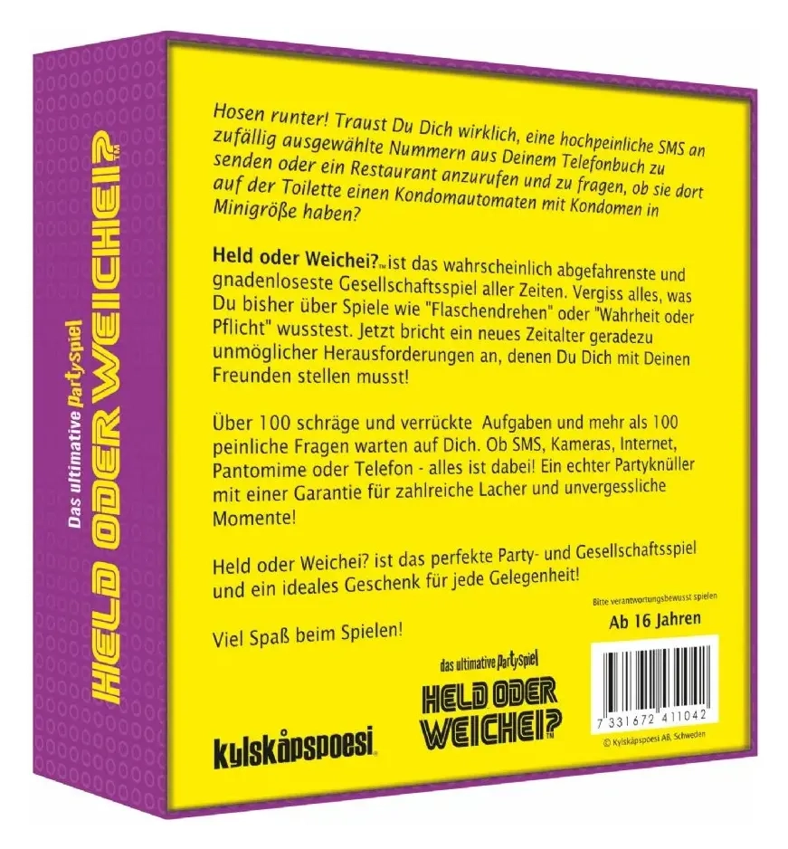 Held oder Weichei? – Das Ultimative Partyspiel