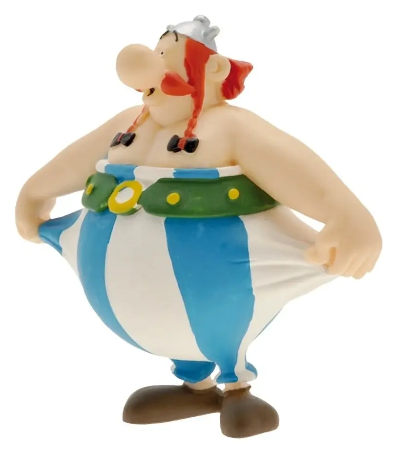 Asterix Figur Obelix mit leeren Hosentaschen 8 cm