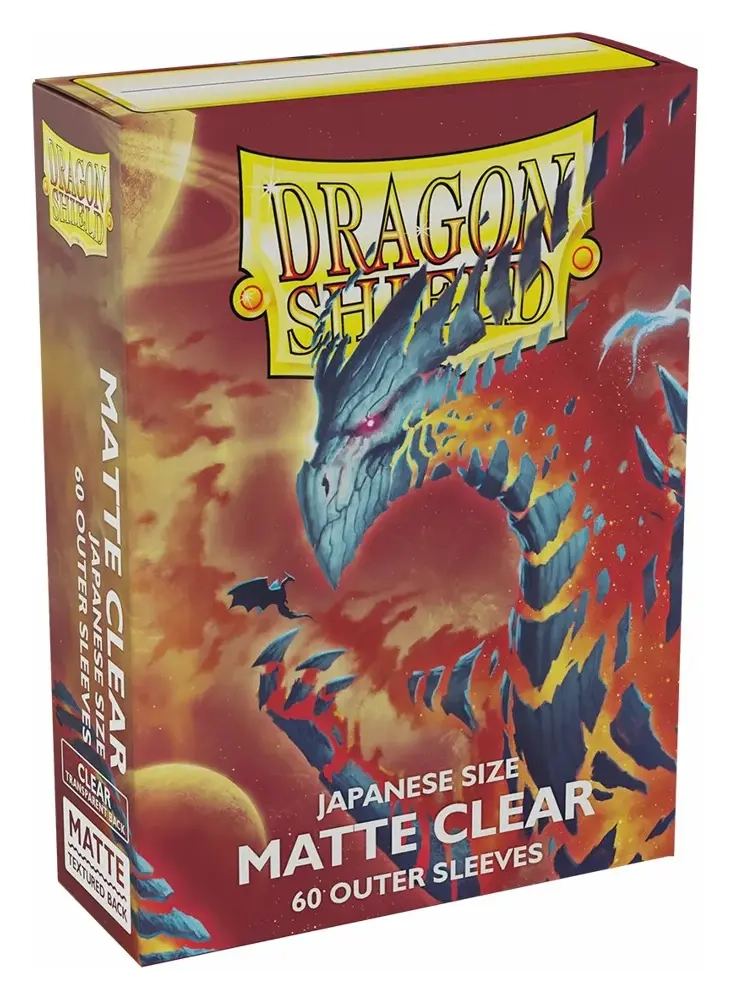 Dragon Shield Japanese Size Matte Clear Outer Sleeves - Clear Cosmere (59 x 86mm)