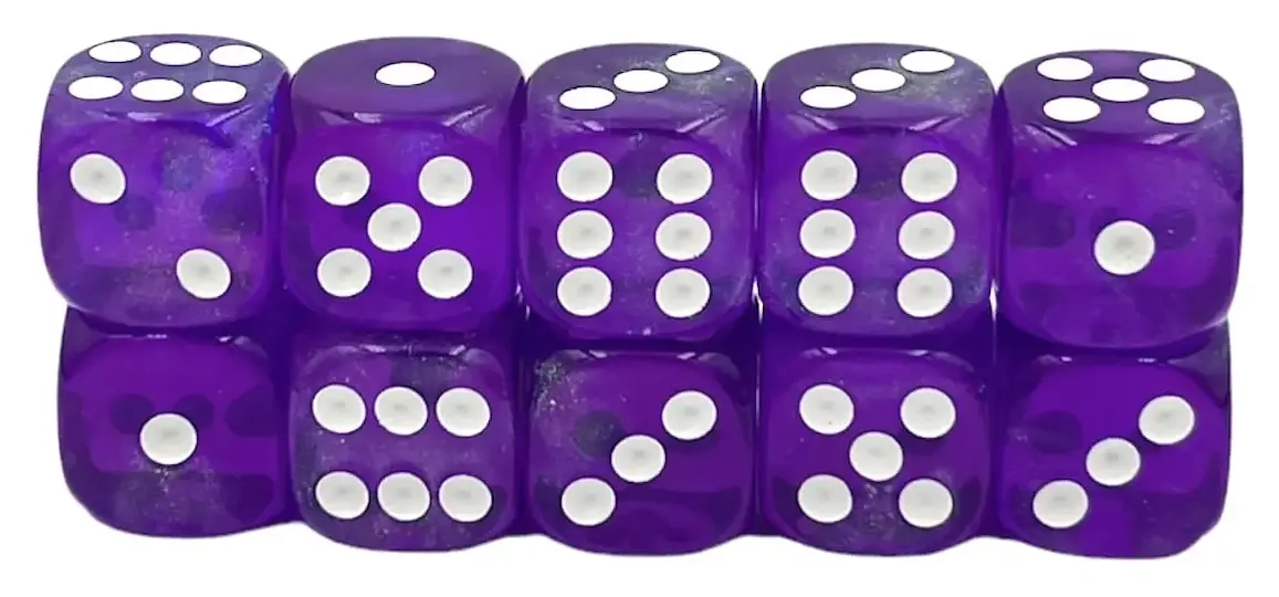 Würfelset D6 Galaxy: Purple Borealis