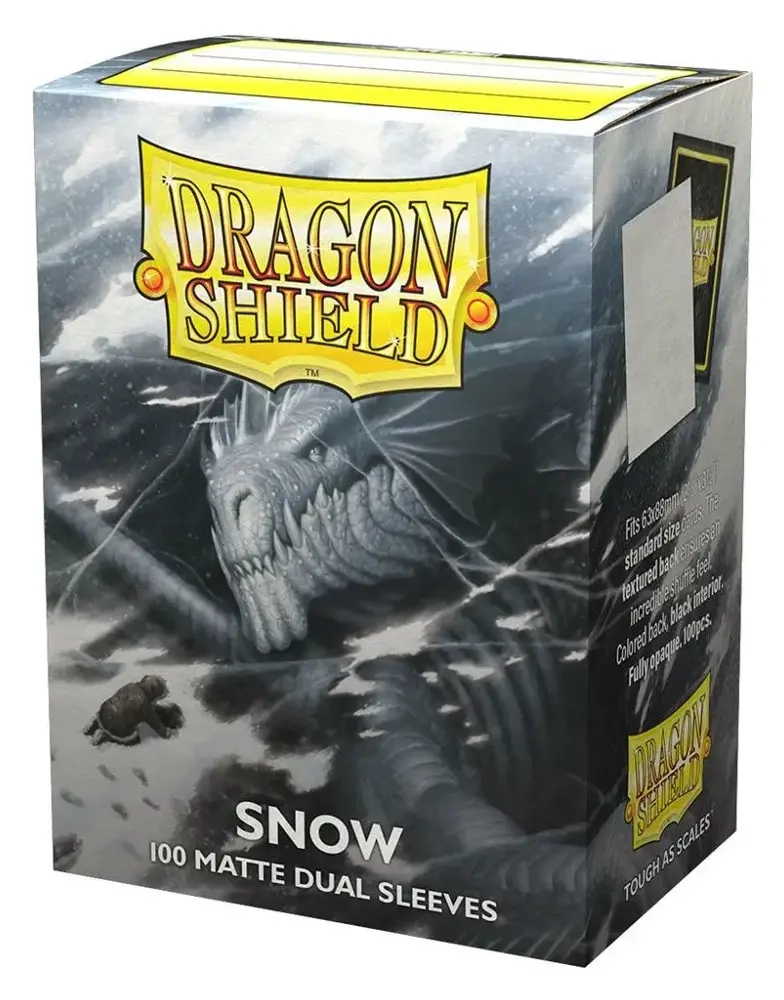 Dragon Shield Dual Matte Sleeves - Snow 'Nirin' (100 Sleeves)