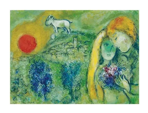 Die Liebenden von Vence - Marc Chagall