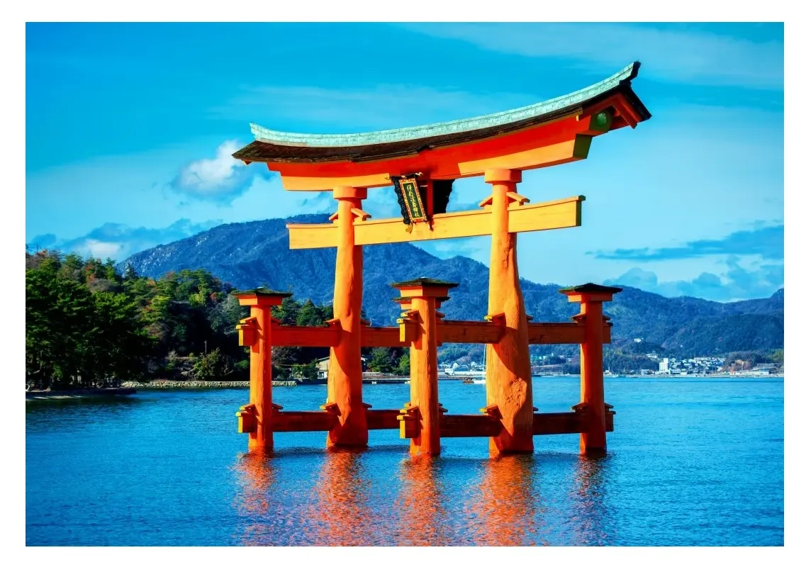 The torii of Itsukushima Shrine