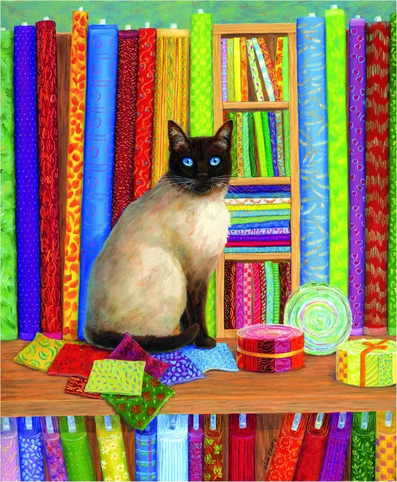 Linda Elliott - Quilt Shop Cat