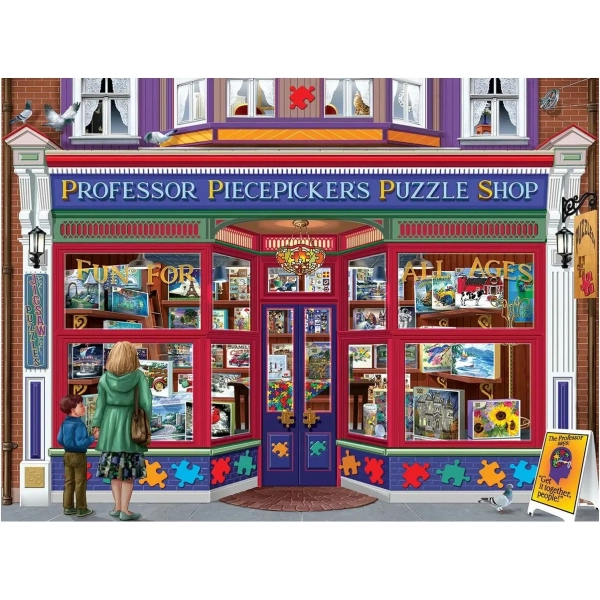 Bigalow Illustrations - Professor Puzzle Shop