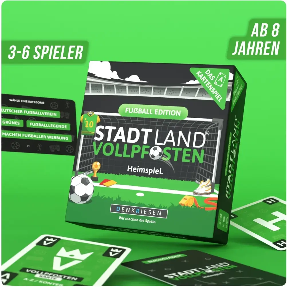 STADT LAND VOLLPFOSTEN: Das Kartenspiel – FUssBALL EDITION - "Heimspiel."