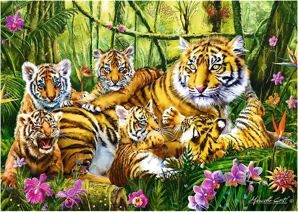 Die Tigerfamilie