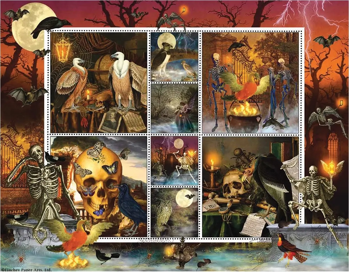 Halloween Stamps: Skeleton Dance