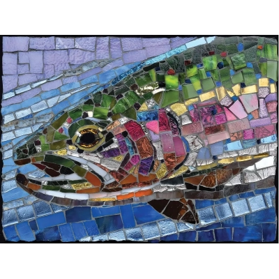 Cynthie Fisher - Stained Glass Rainbow Trout