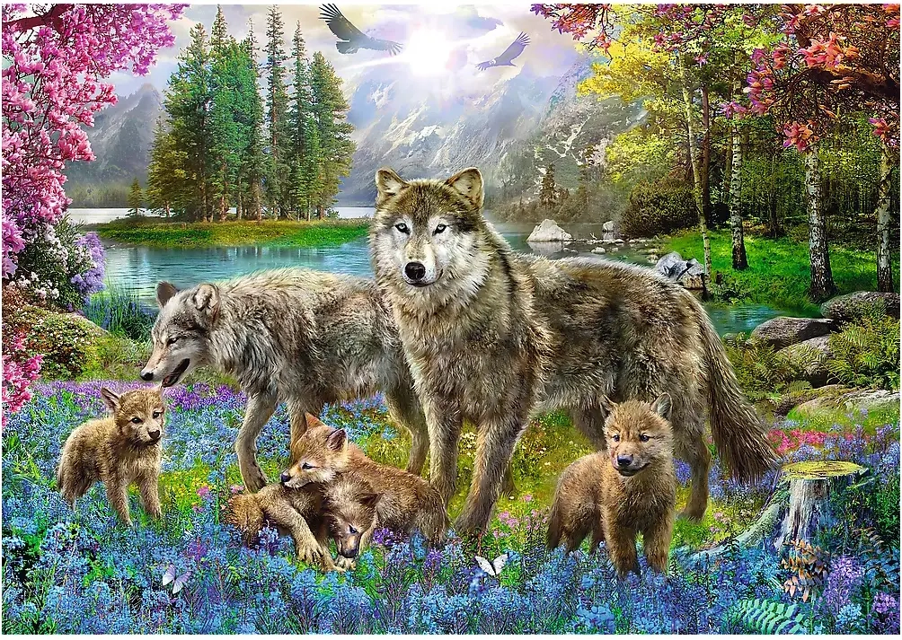 Wolfsfamilie