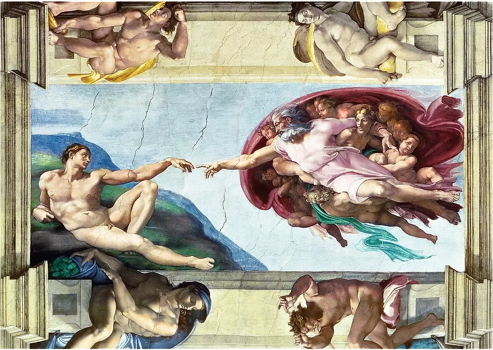 Michel Ange : The Creation of Adam