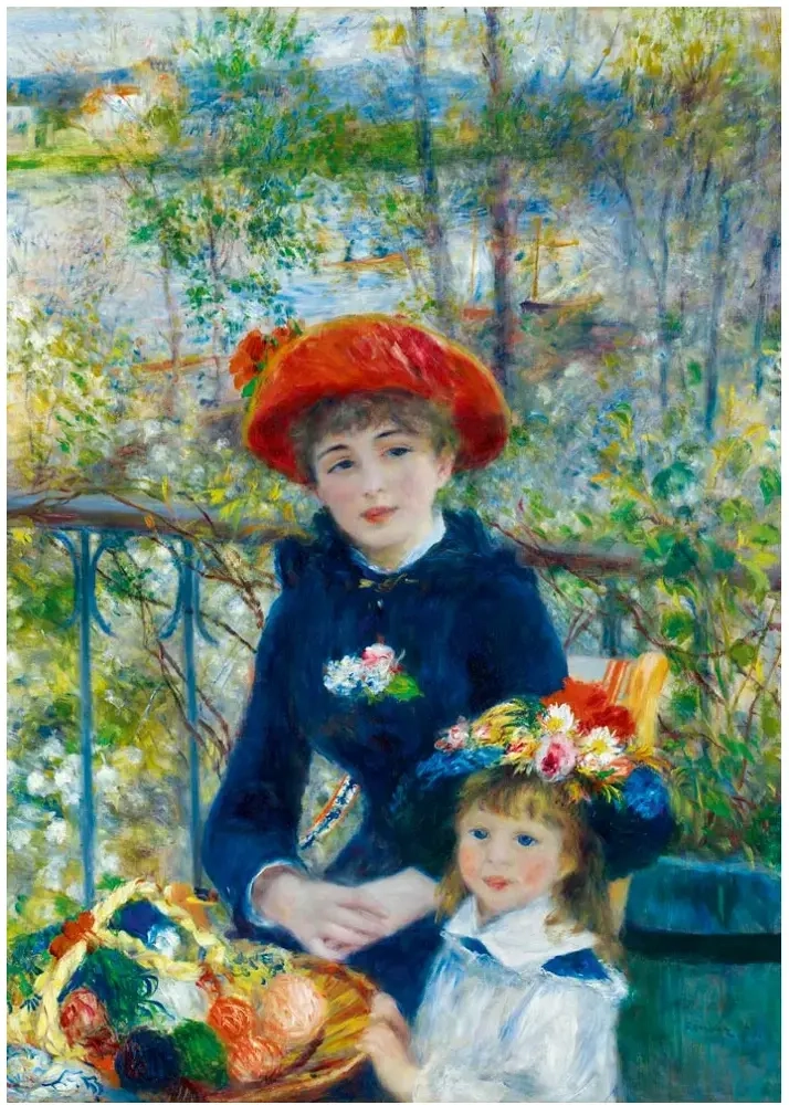 Two Sisters (On the Terrace) - 1881 - Pierre Auguste Renoir