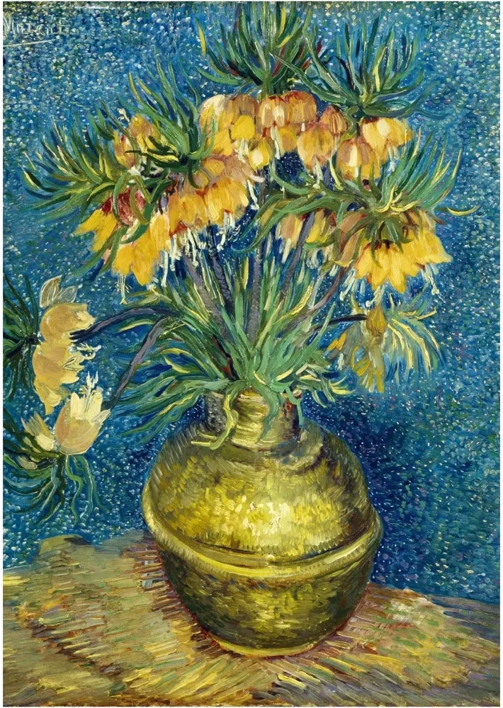 Imperial Fritillaries in a Copper Vase - 1887 - Vincent Van Gogh