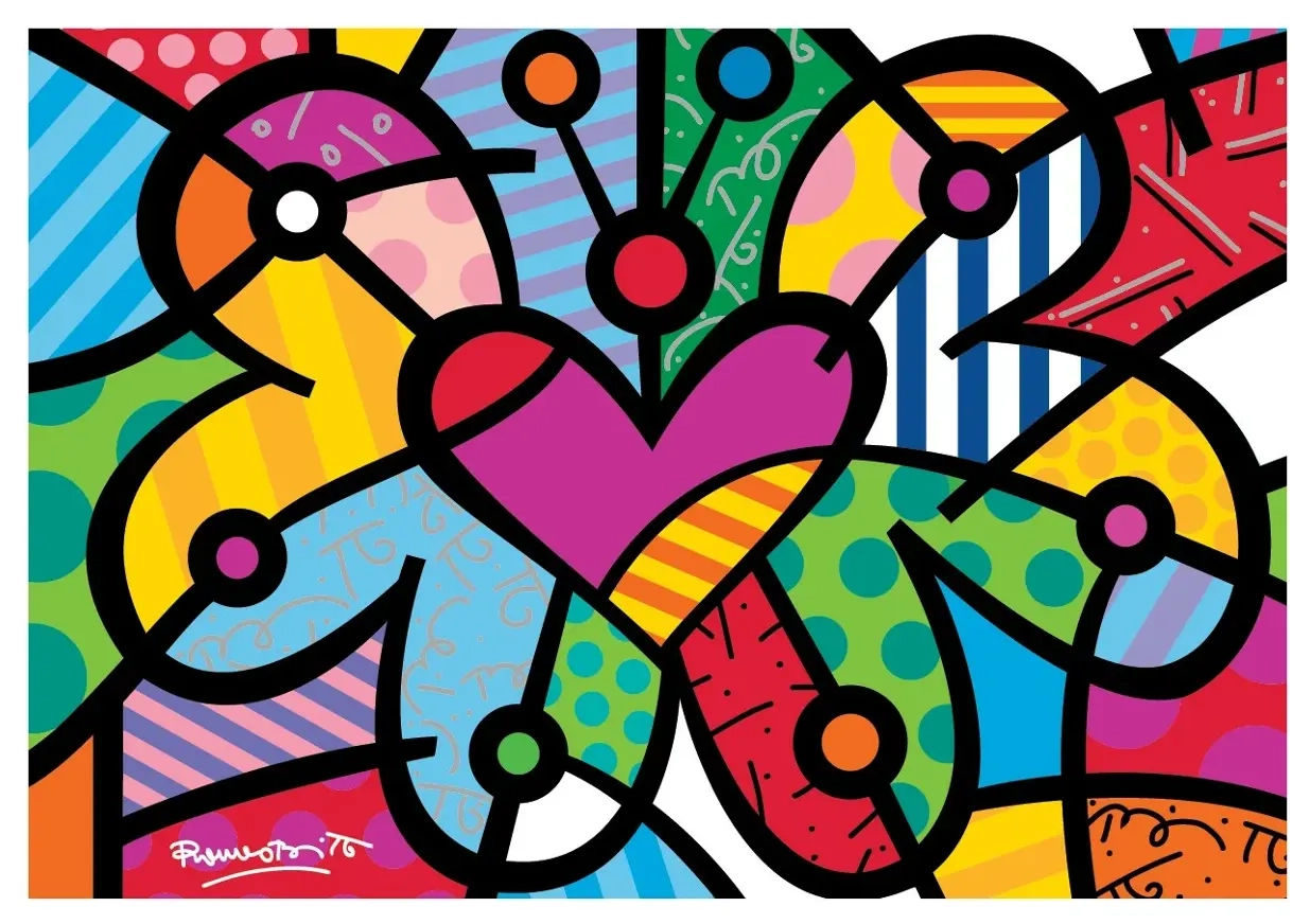 Romero Britto - Heart butterfly