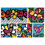 Collage: Hearts and Flowers - Romero Britto