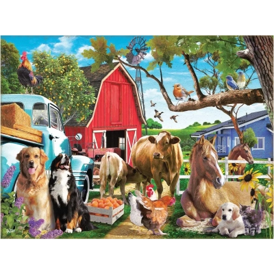 Gathering in the Farmyard - Rafael Trujillo