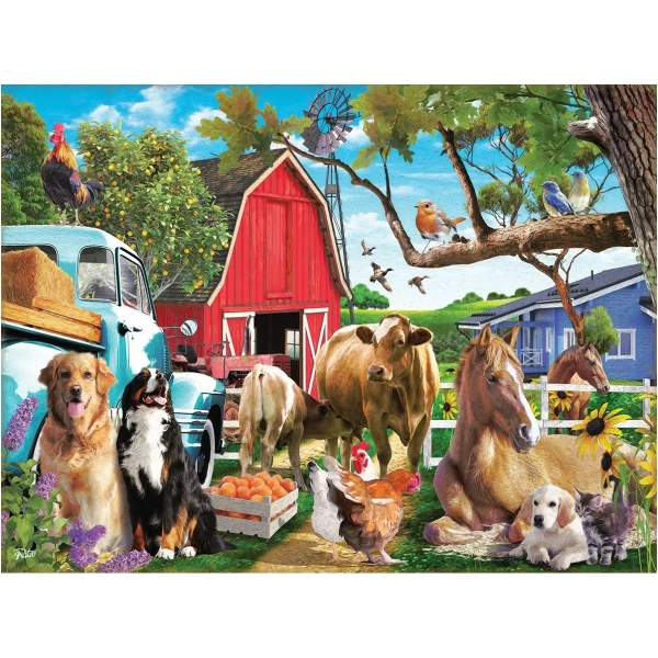 Gathering in the Farmyard - Rafael Trujillo