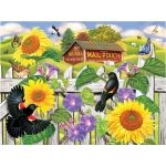 Sunflowers and Blackbirds - Rosalyn Solomon