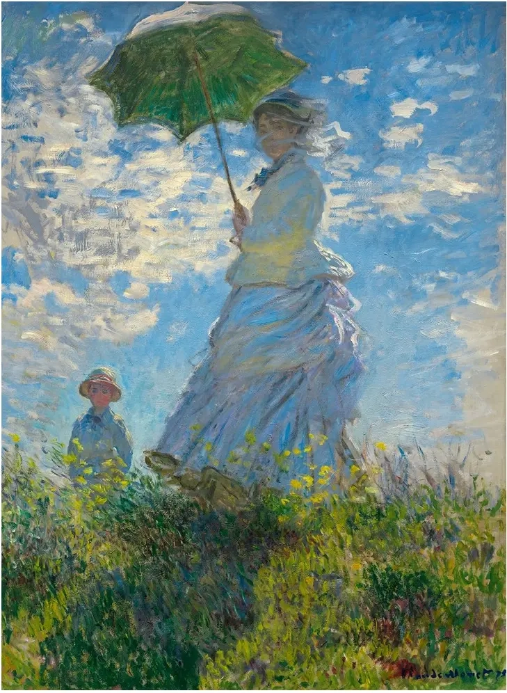 Claude Monet - Frau mit Sonnenschirm, 1875