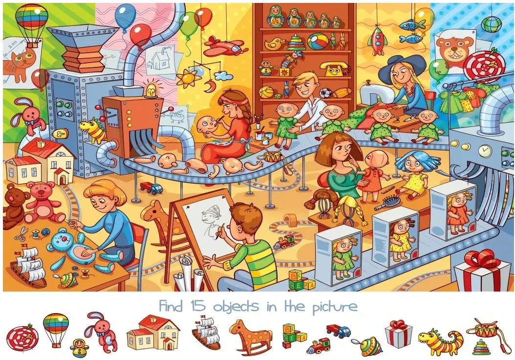 Search and Find - The Toy Factory