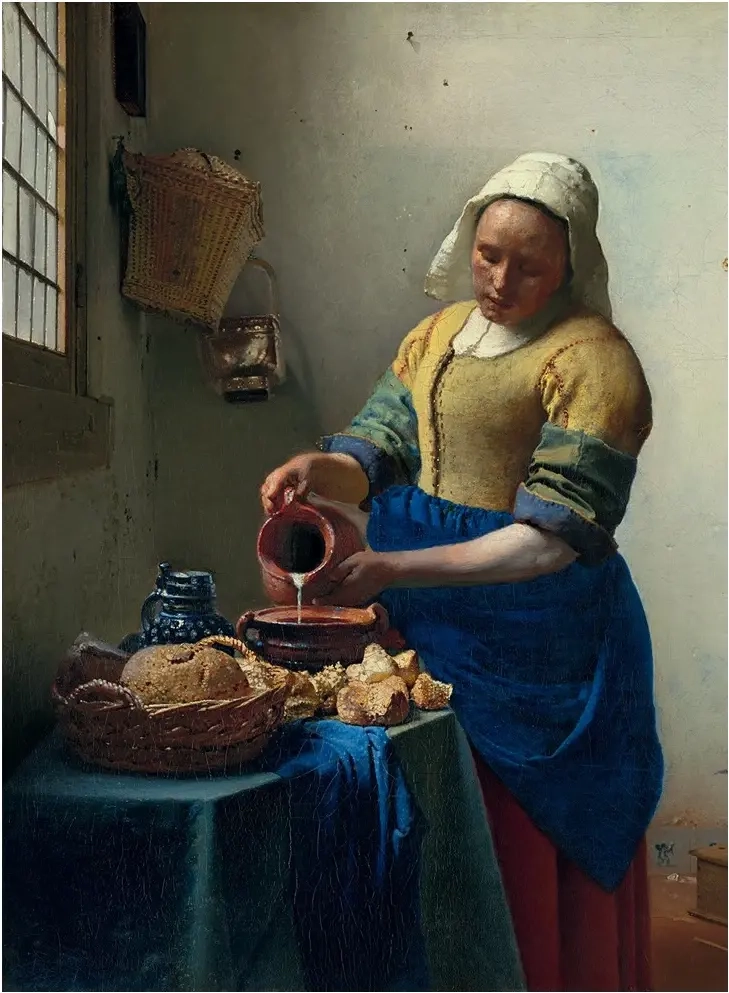 Johannes Vermeer - Die Küchenmagd, 1658-1661 (3000 Teile)