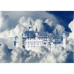 Neuschwanstein Castle in Clouds