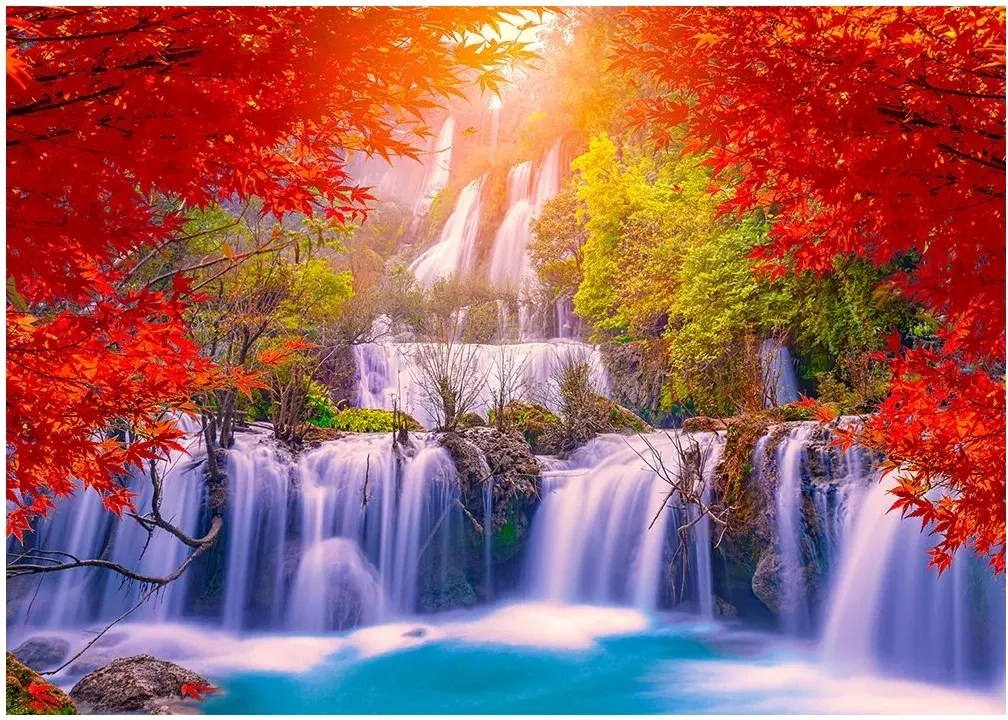 Thee Lor Su Waterfall in Autumn - Thailand