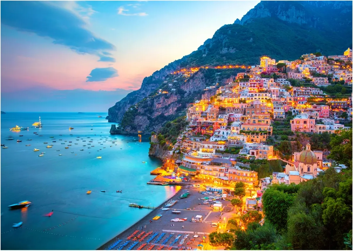 Positano at Dusk, Italy