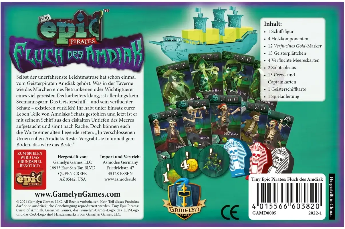 Tiny Epic Pirates Erweiterung - Fluch des Amdiak