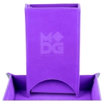 Fold Up Velvet Dice Tower Purple