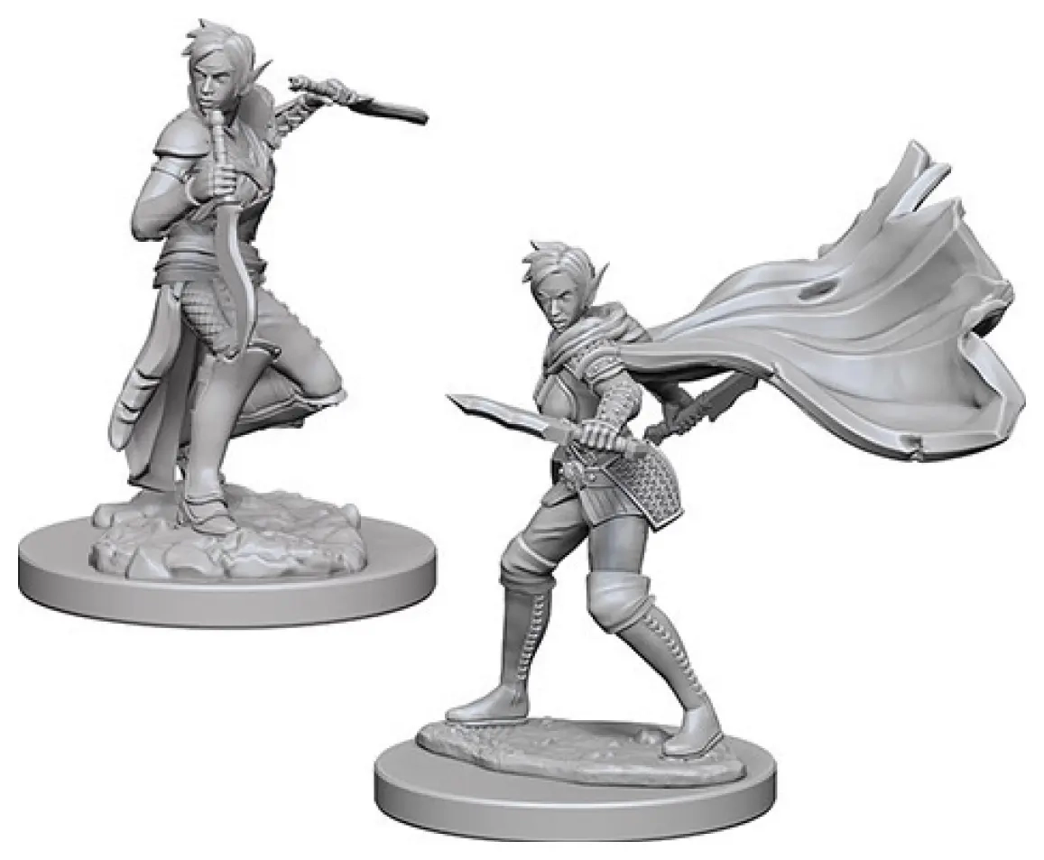 Pathfinder Deep Cuts Unpainted Miniatures - Elf Female Rogue 