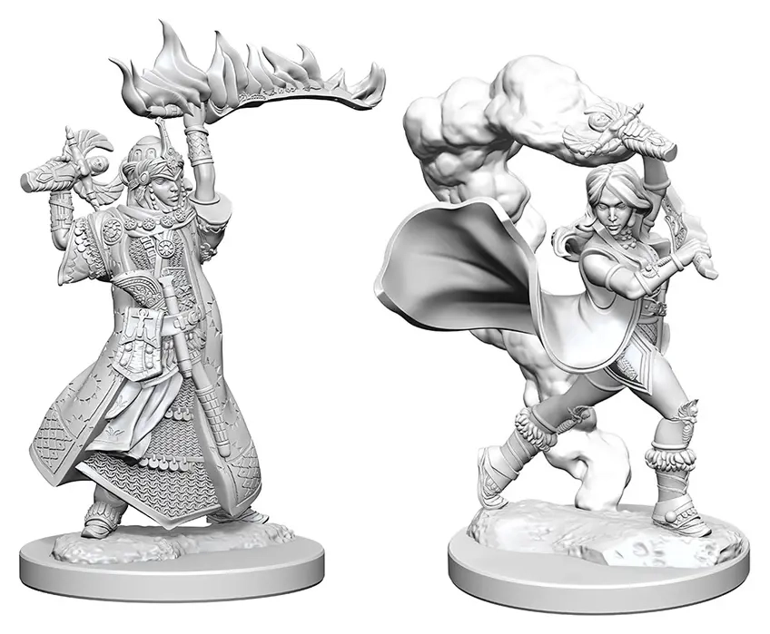 Human Female Cleric Pathfinder Deep Cuts Miniatures