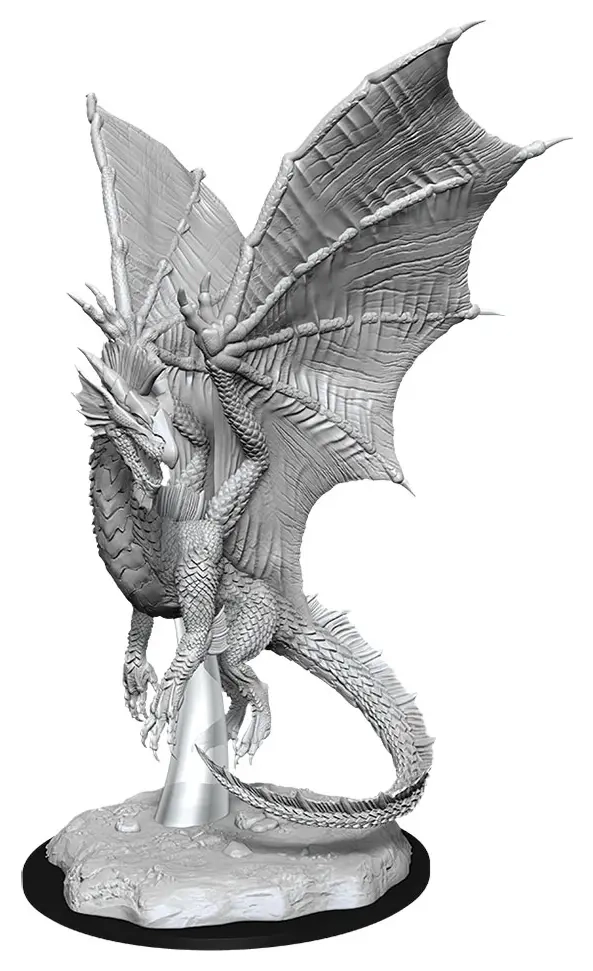 D&D Nolzur's Marvelous Miniatures - Young Silver Dragon