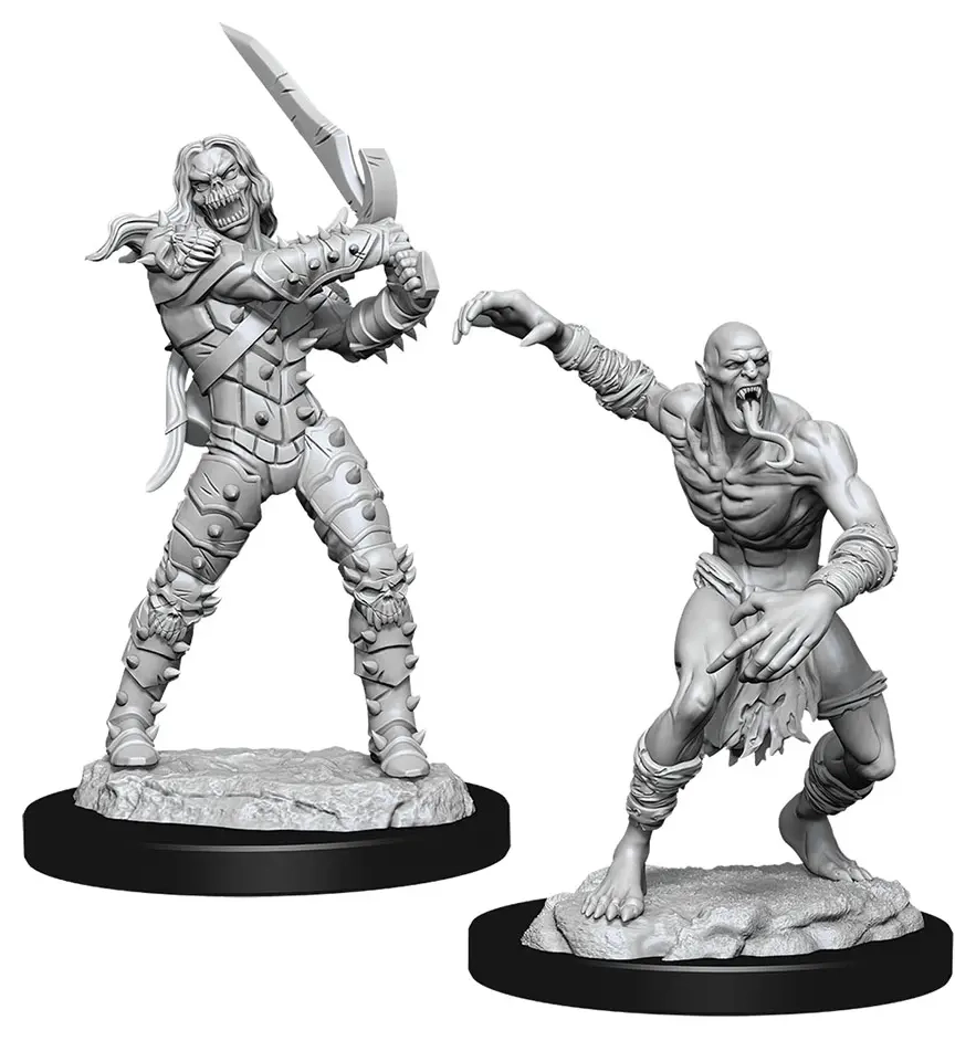 D&D Nolzur's Marvelous Miniatures Miniaturen unbemalt Wight & Ghast