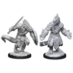 D&D Nolzur's Marvelous Miniatures: Lizardfolk Barbarian & Lizardfolk Cleric (2 Units) - EN