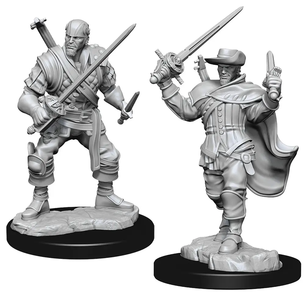 D&D Nolzur's Marvelous Miniatures: Human Bard Male (2 Units) - EN