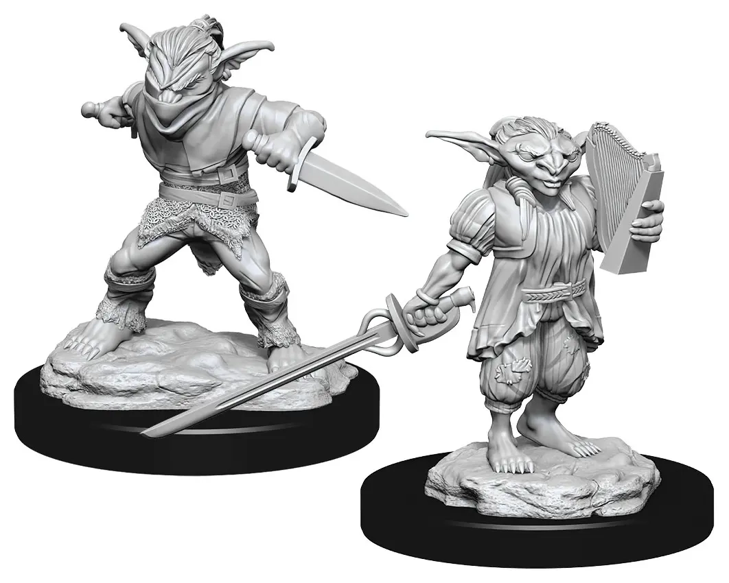 D&D Nolzur's Marvelous Miniatures: Male Goblin Rogue & Female Goblin Bard (2 Units) - EN