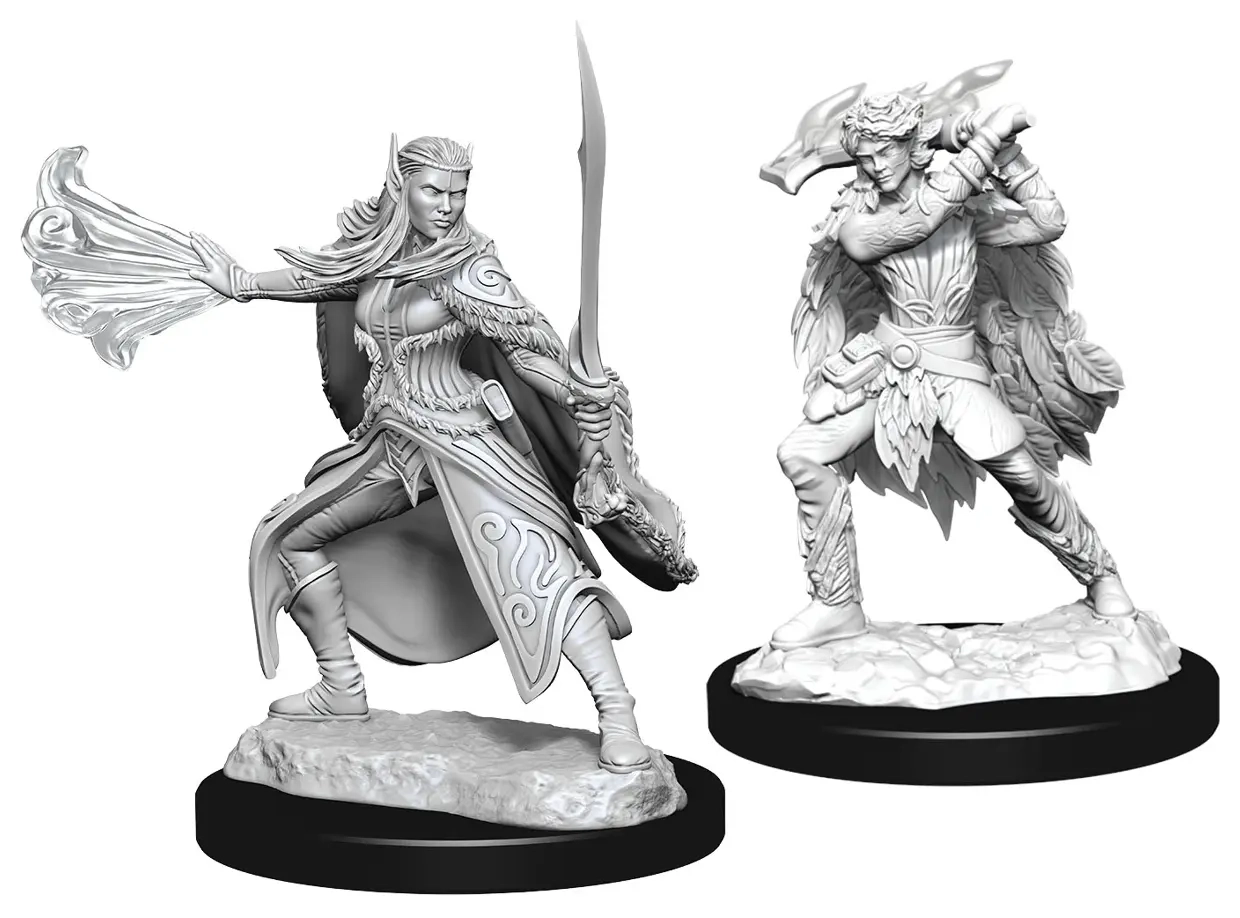 D&D Nolzur's Marvelous Miniatures: Winter Eladrin & Spring Eladrin (2 Units) - EN