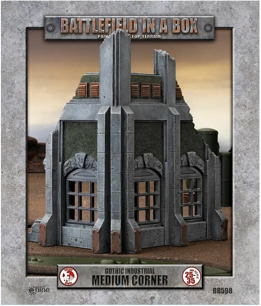 Battlefield In A Box - Gothic Industrial Ruins - Medium Corner