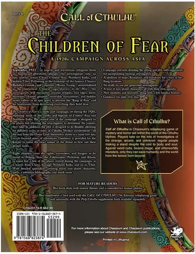 The Children of Fear - A 1920s Campaign Across Asia - EN