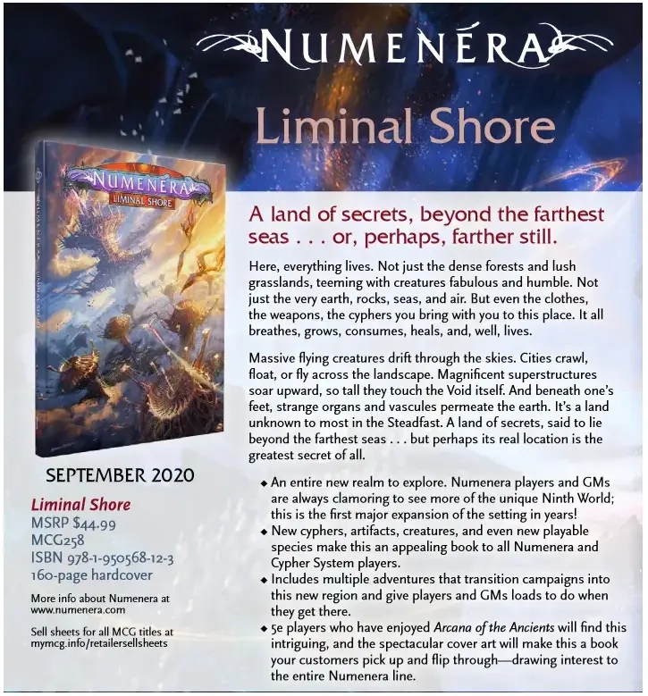 Numenera Liminal Shore - EN