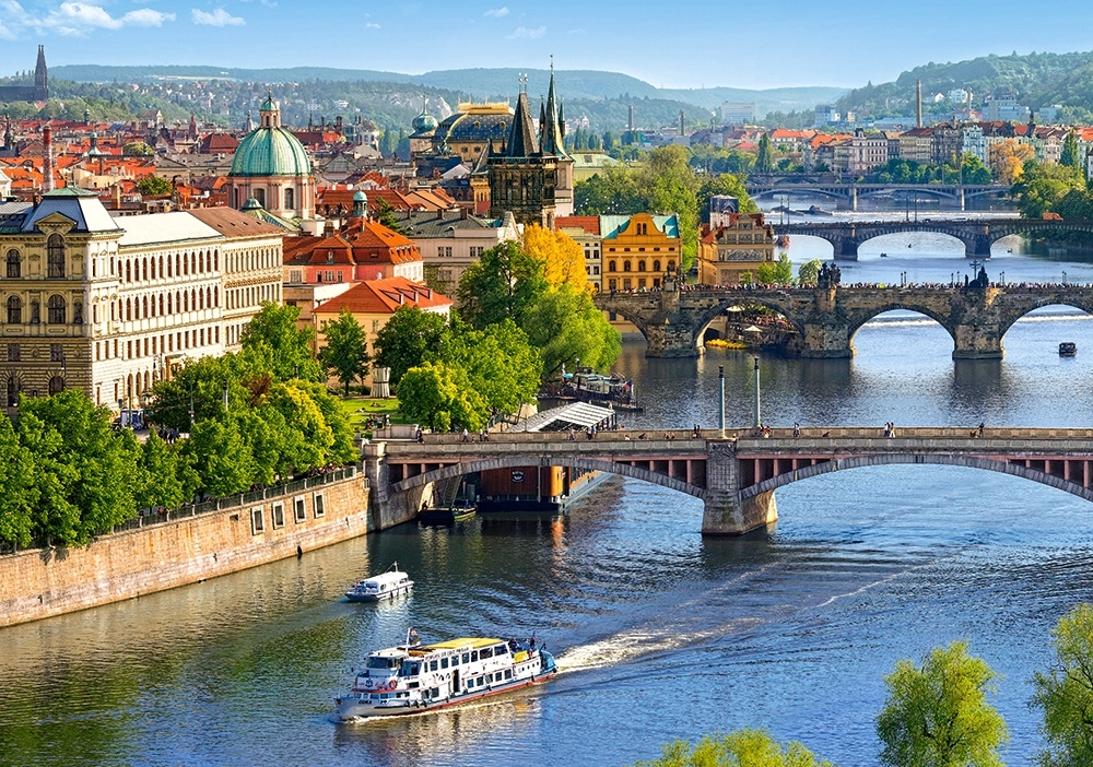 View of Bridges in Prague