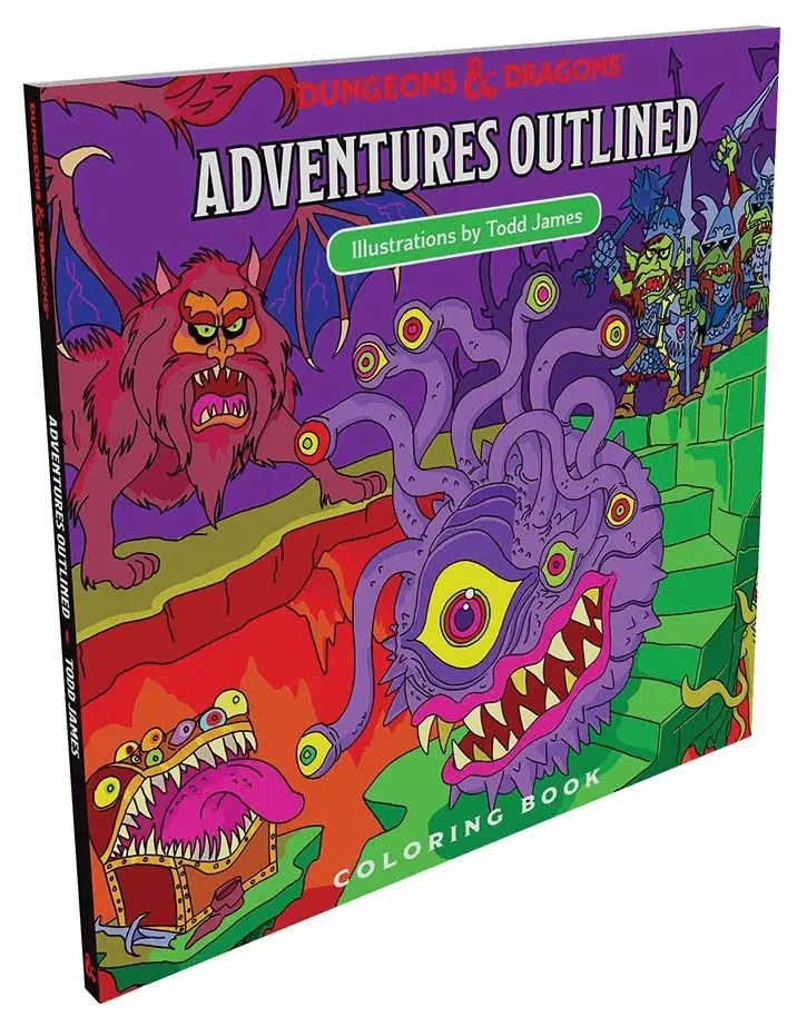 D&D Adventures - Outlined Coloring Book