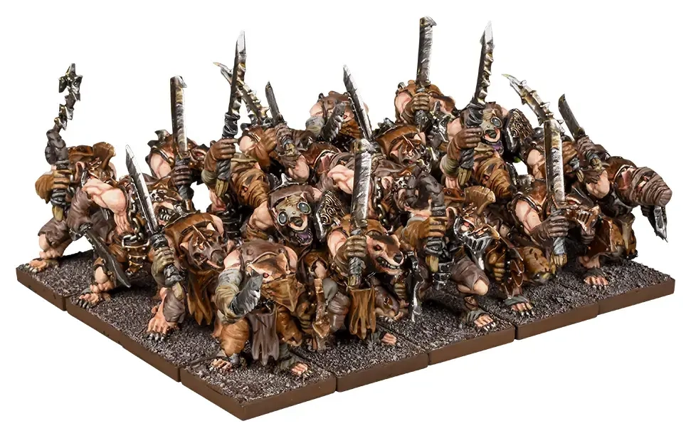 Kings of War Vanguard: Ratkin Warriors Regiment - EN