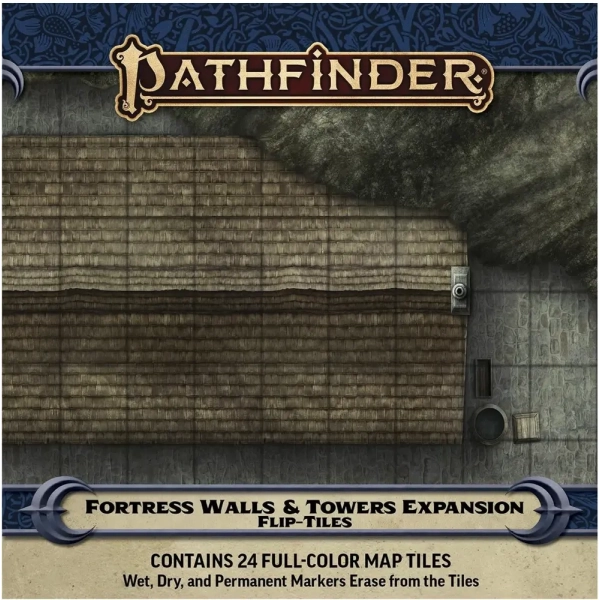 Pathfinder Flip-Tiles: Fortress Walls & Towers - Expansion - EN