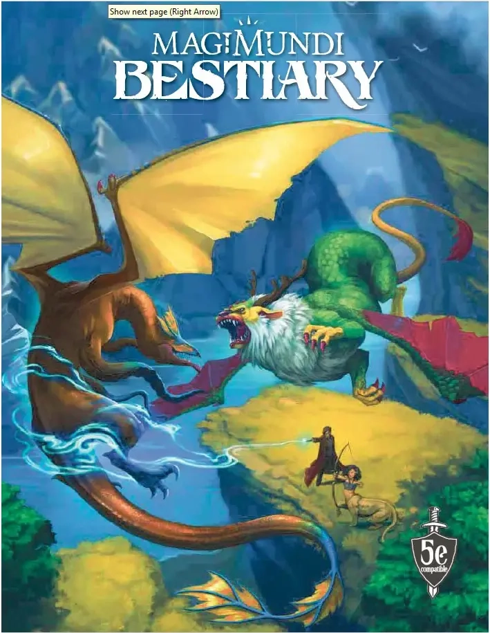 Magimundi Bestiary for 5th Edition Softcover - EN