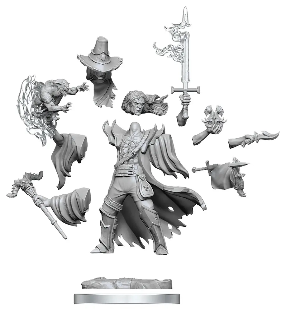 Dungeons & Dragons Frameworks Miniatur-Bausatz Human Warlock Male