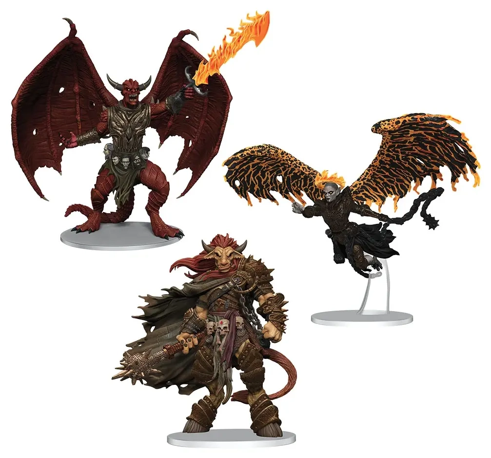 D&D Icons of the Realms Miniaturen vorbemalt Archdevils - Bael, Bel, and Zariel