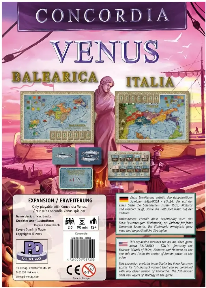 Concordia Venus: Balearica - Italia - Erweiterung