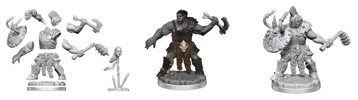 Dungeons & Dragons Frameworks Miniatur-Bausatz Orc Barbarian Male